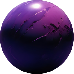 Planeta cósmico morado ilustrado para proyectos de marketing digital