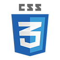 Logotipo azul de CSS3, lenguaje de diseño de estilos para sitios web