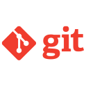 Logotipo rojo de Git, sistema de control de versiones distribuido