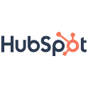 Logotipo naranja de HubSpot, CRM y automatización de marketing