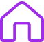 Ícono púrpura con forma de casa usado para volver a la página principal