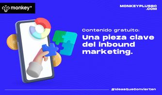 Ilustración móvil con pieza de rompecabezas representando inbound marketing