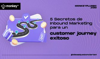 Ilustración de camino con hitos representando un customer journey