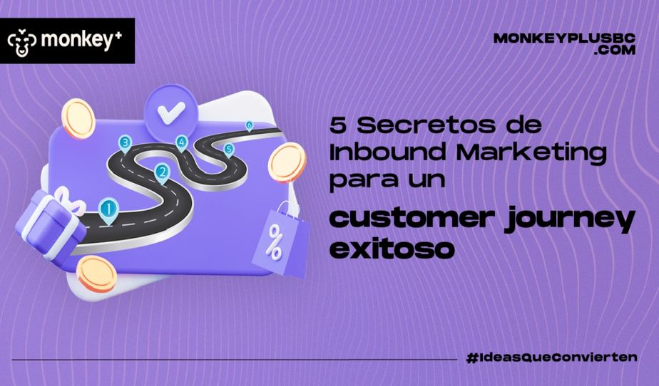 Ilustración de camino con hitos representando un customer journey