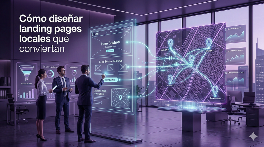 Cómo diseñar landing pages locales que conviertan